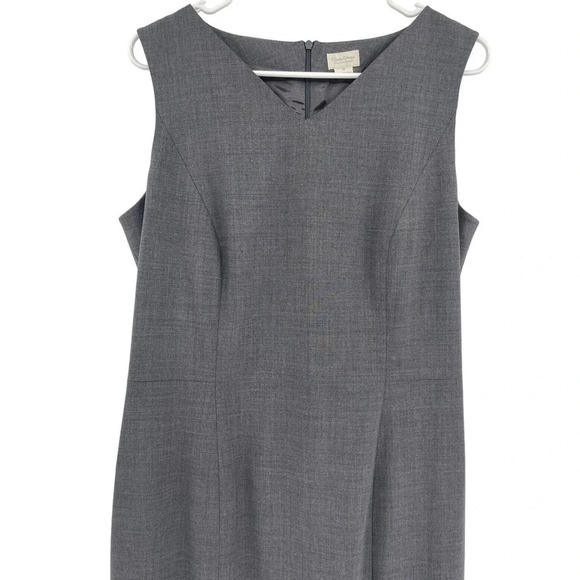 Greta Garbo Collection for Nordstroms Sheath Dress Sleeveless Wool size 10 - Picture 2 of 11